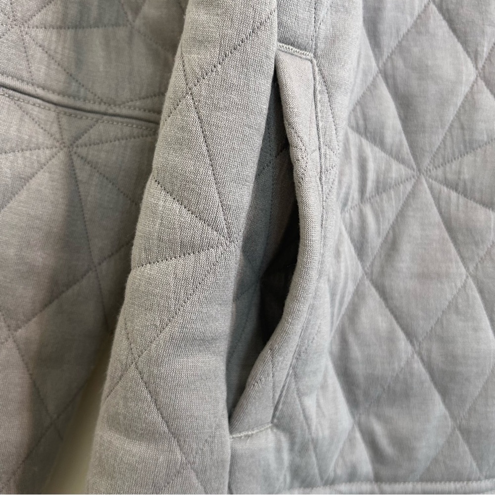 Reebok RBK New Light Gray Long Sleeve Zipper Fleece Sweatshirt Jacket Size Small - Picture 9 of 12